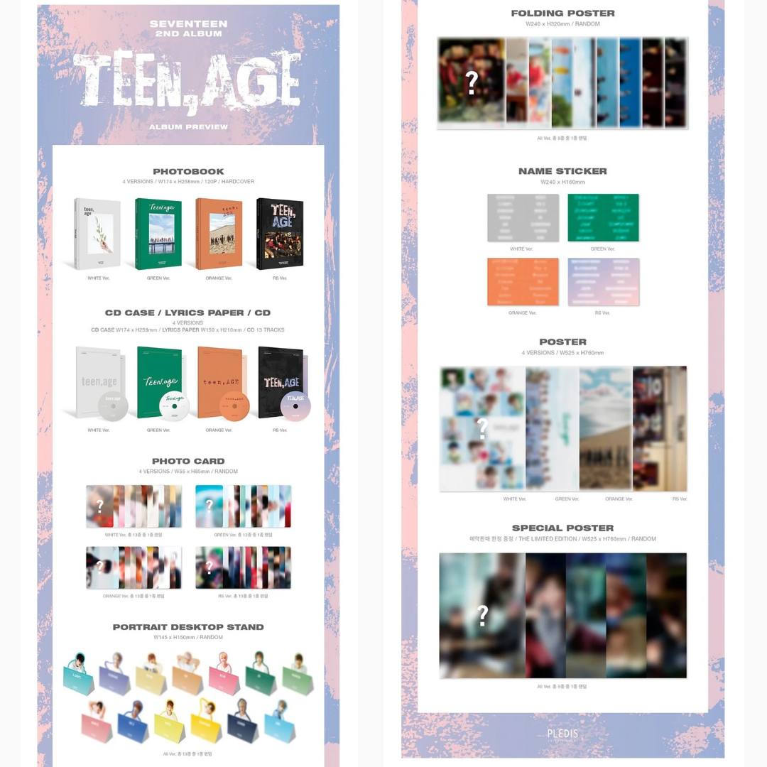 (PROMO 1+1) SEVENTEEN - 2nd Album - Teen, Age