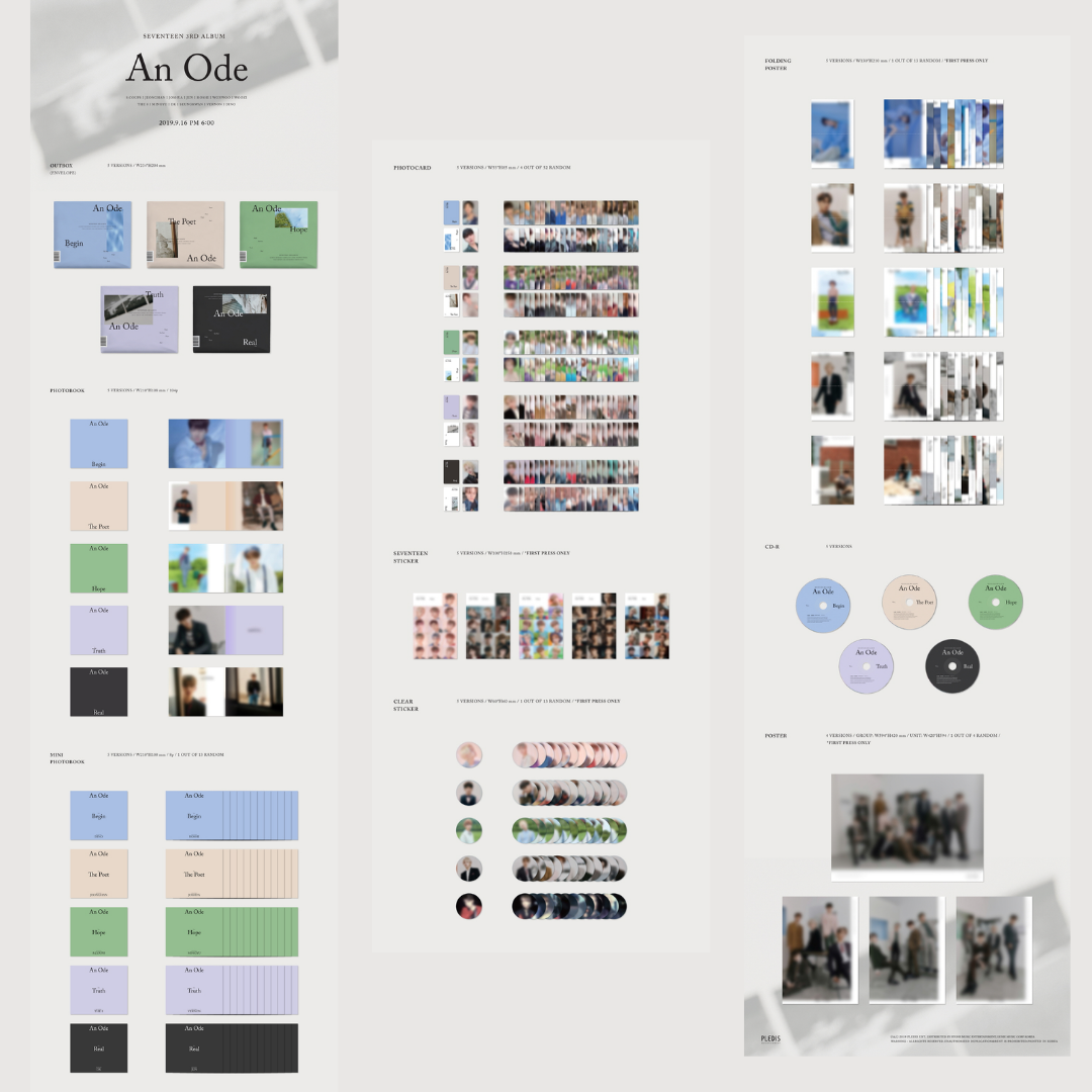 SEVENTEEN - 3rd Album - An Ode