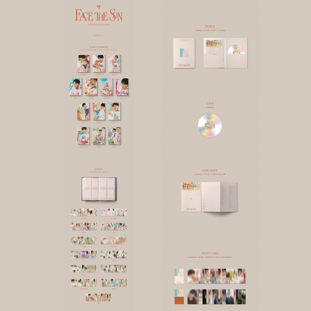 SEVENTEEN - 4th Album - Face the Sun - Carat version