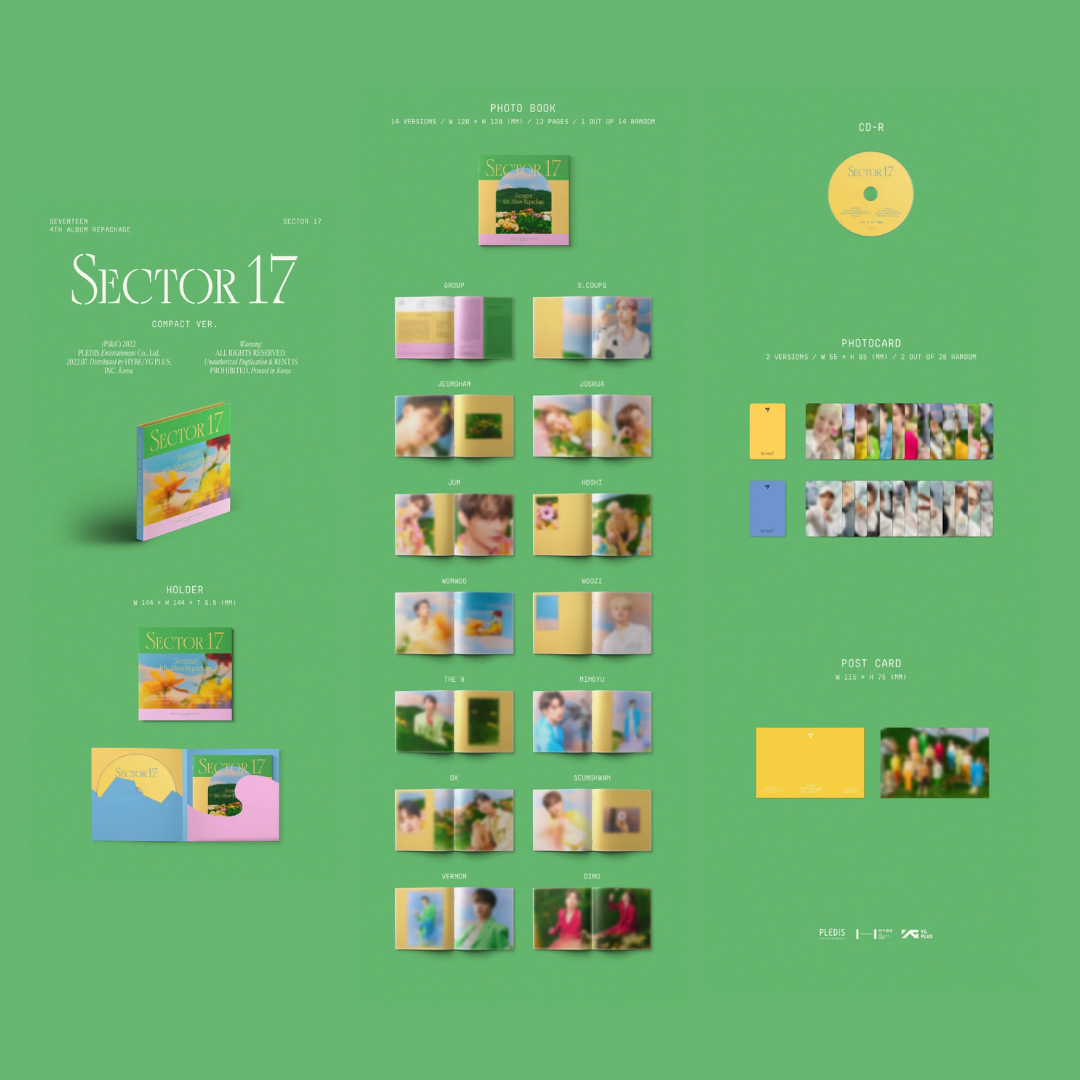 SEVENTEEN - 4th Album Repackage - Sector 17 - Compact version