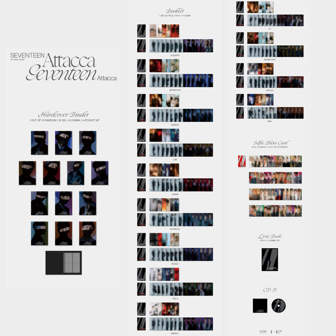 SEVENTEEN - 9th Mini Album - Attacca - Carat version