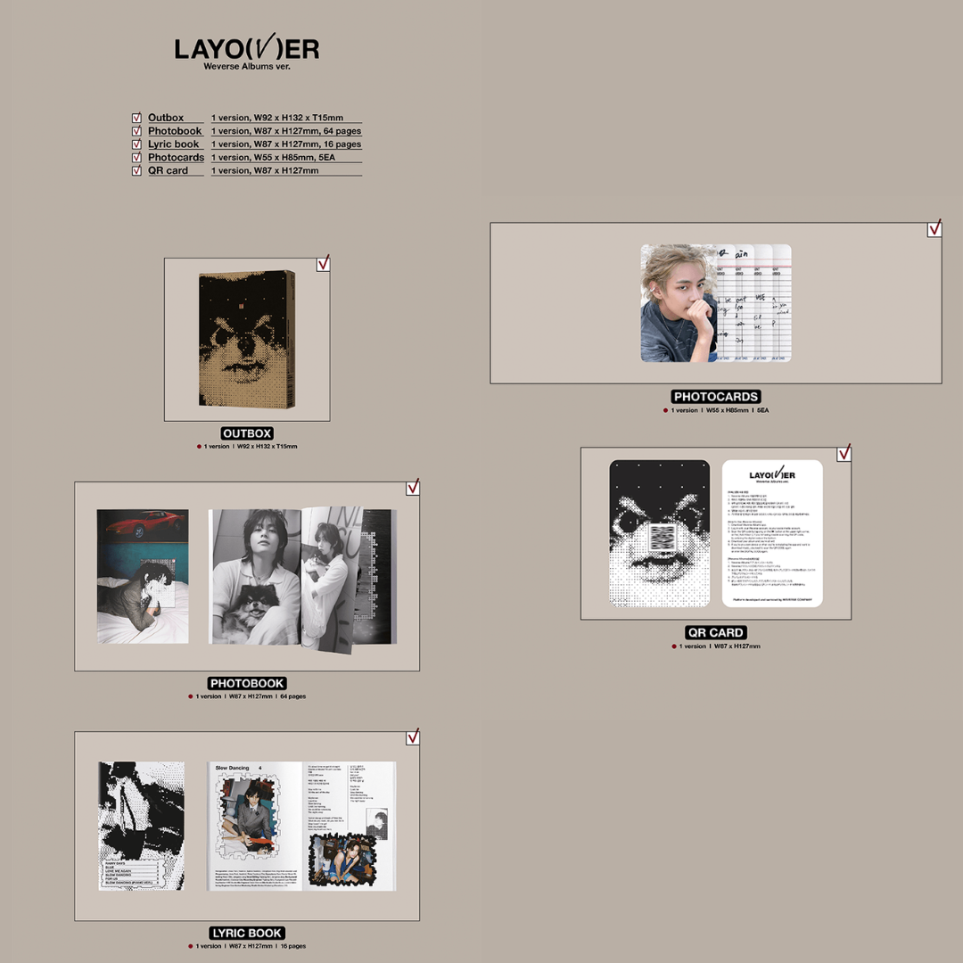 BTS V - LAYOVER - Weverse Album ver