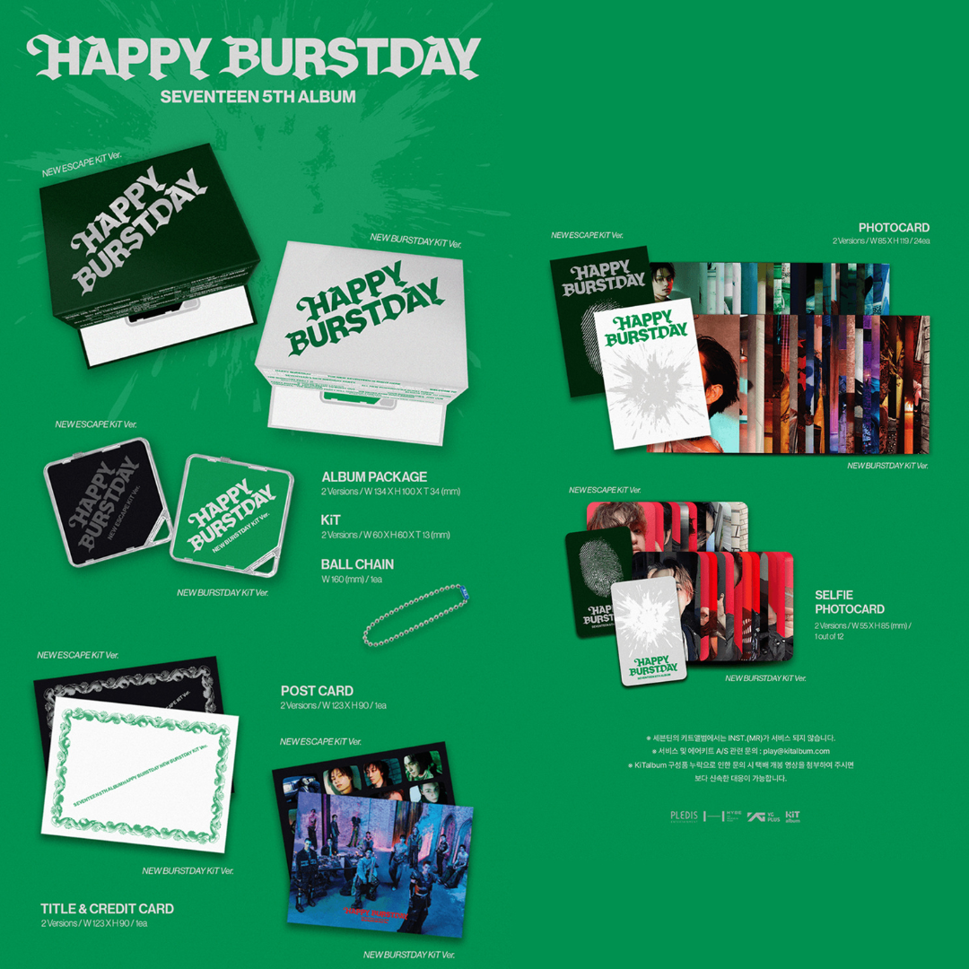 SEVENTEEN - 5th Album - Happy Burstday - KiT version