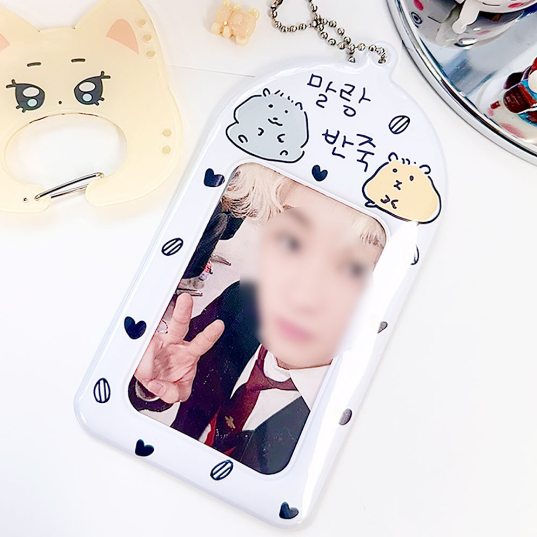 Soft Dough A Photo Card Holder Key Ring