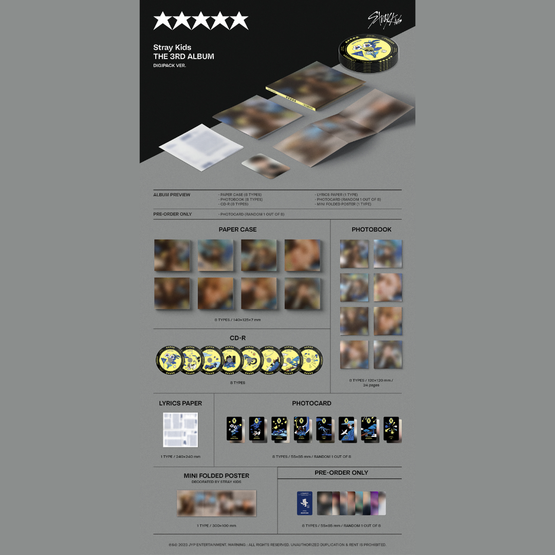 Stray Kids - 3rd studio - 5‑Star - Digipack version