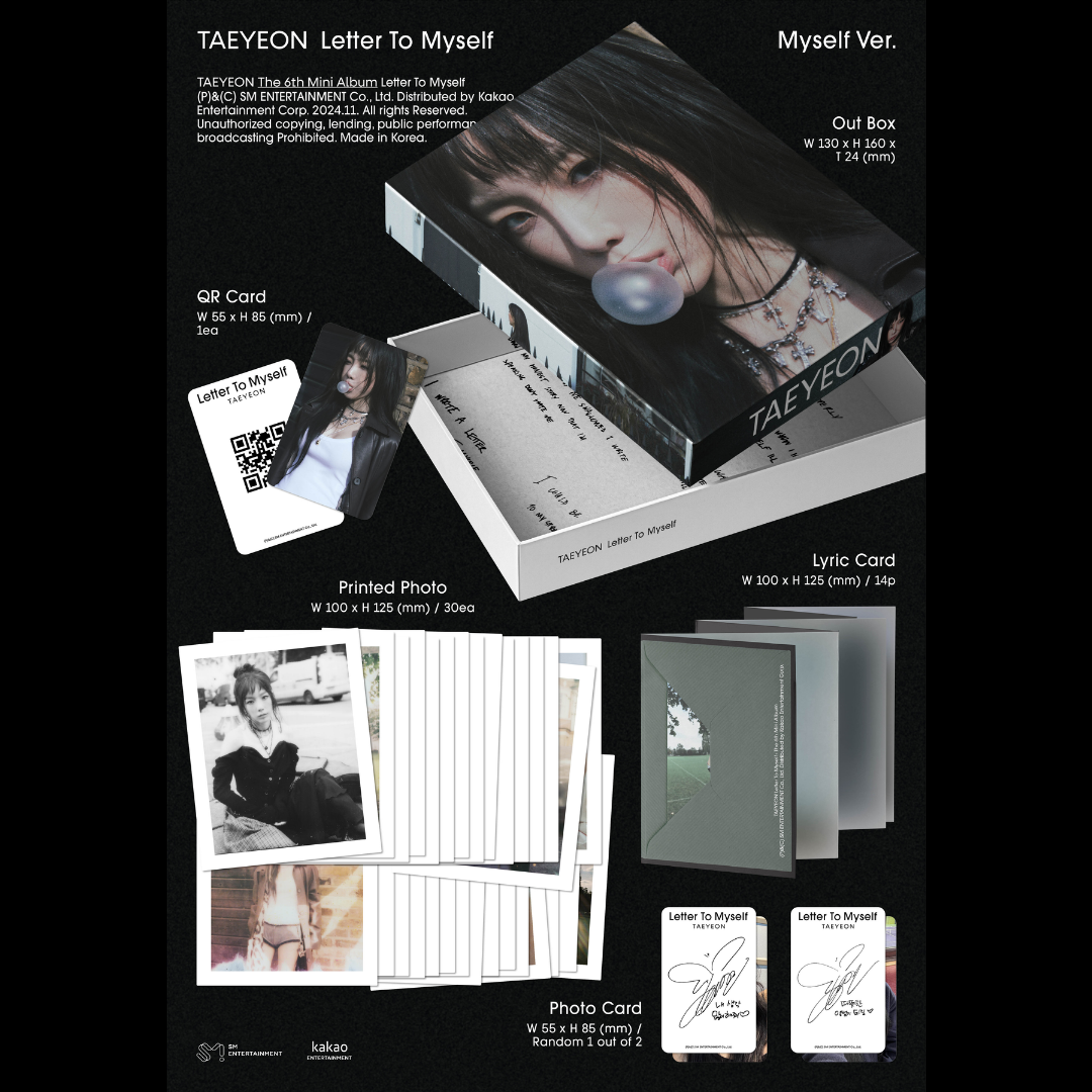 TAEYEON - LETTER TO MYSELF - MYSELF VER