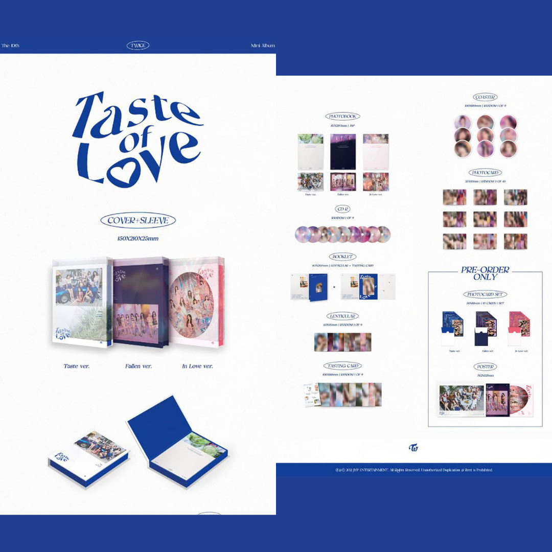 Twice - 10th Mini album - Taste of Love