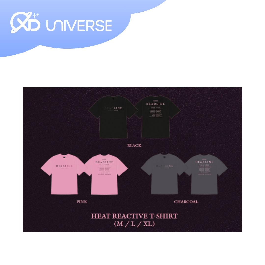 BLACKPINK - DEADLINE TOUR - HEAT REACTIVE - BLACK/CHARCOAL