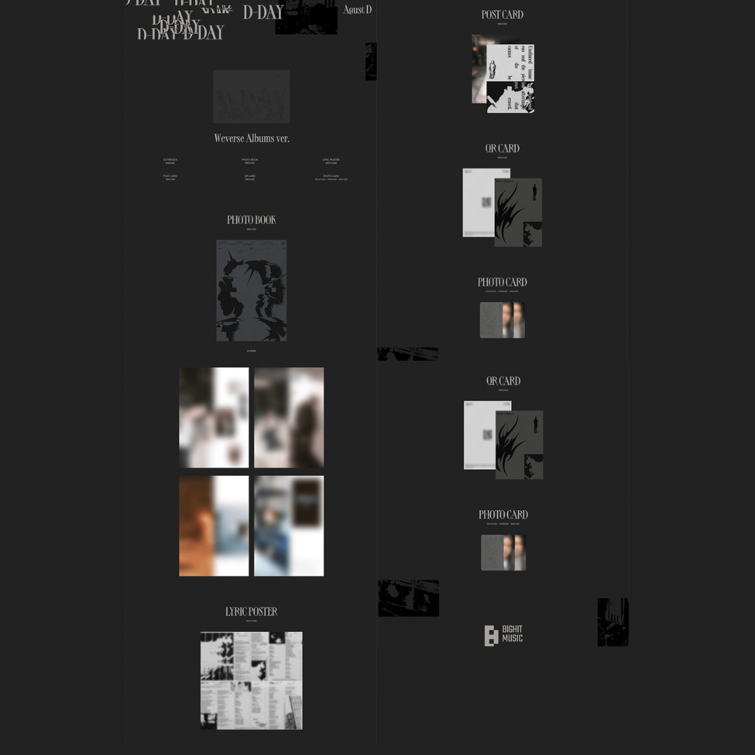 BTS - AGUST D - D'DAY - Weverse Album ver