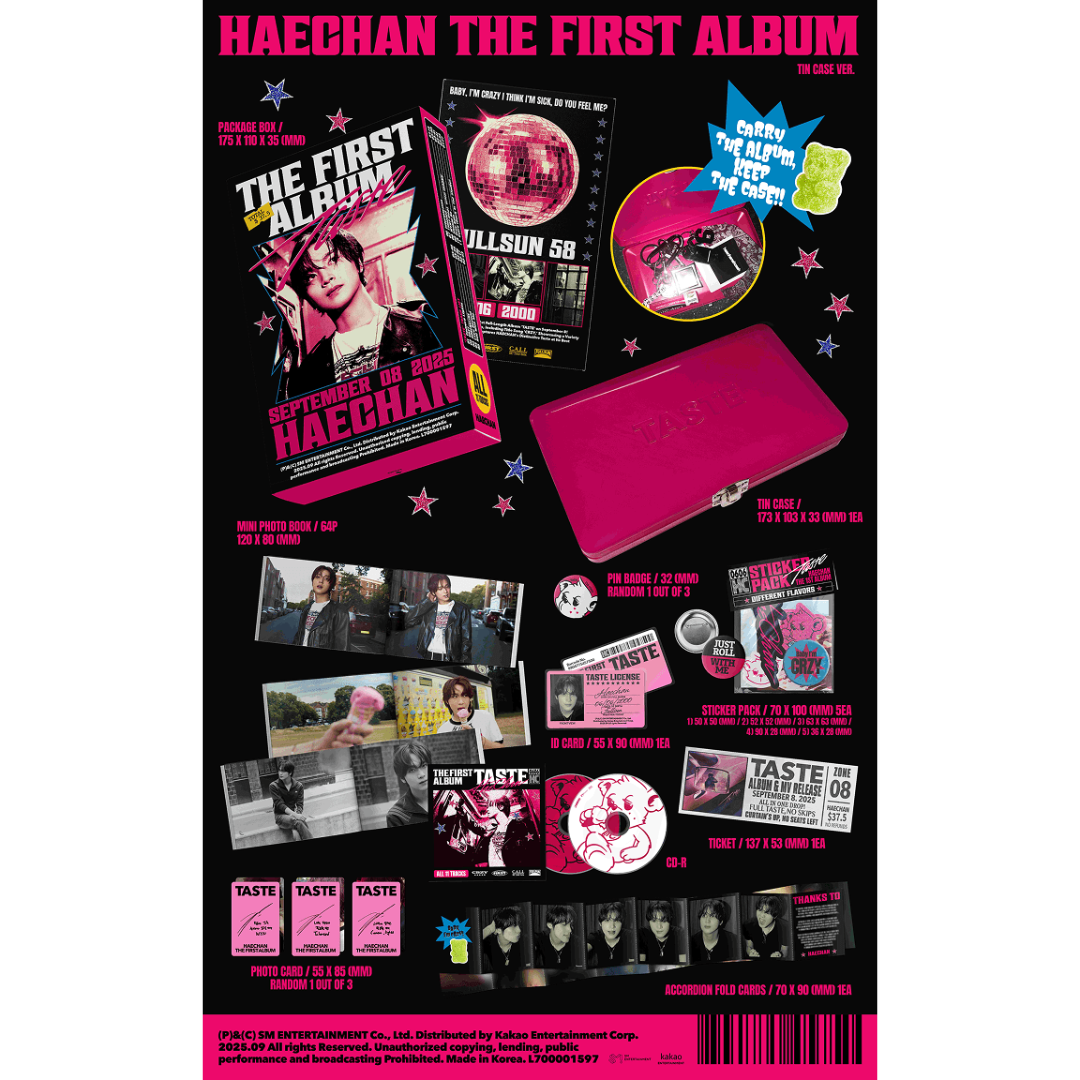 NCT HAECHAN - 1st Album - TASTE - Tin Case Ver.