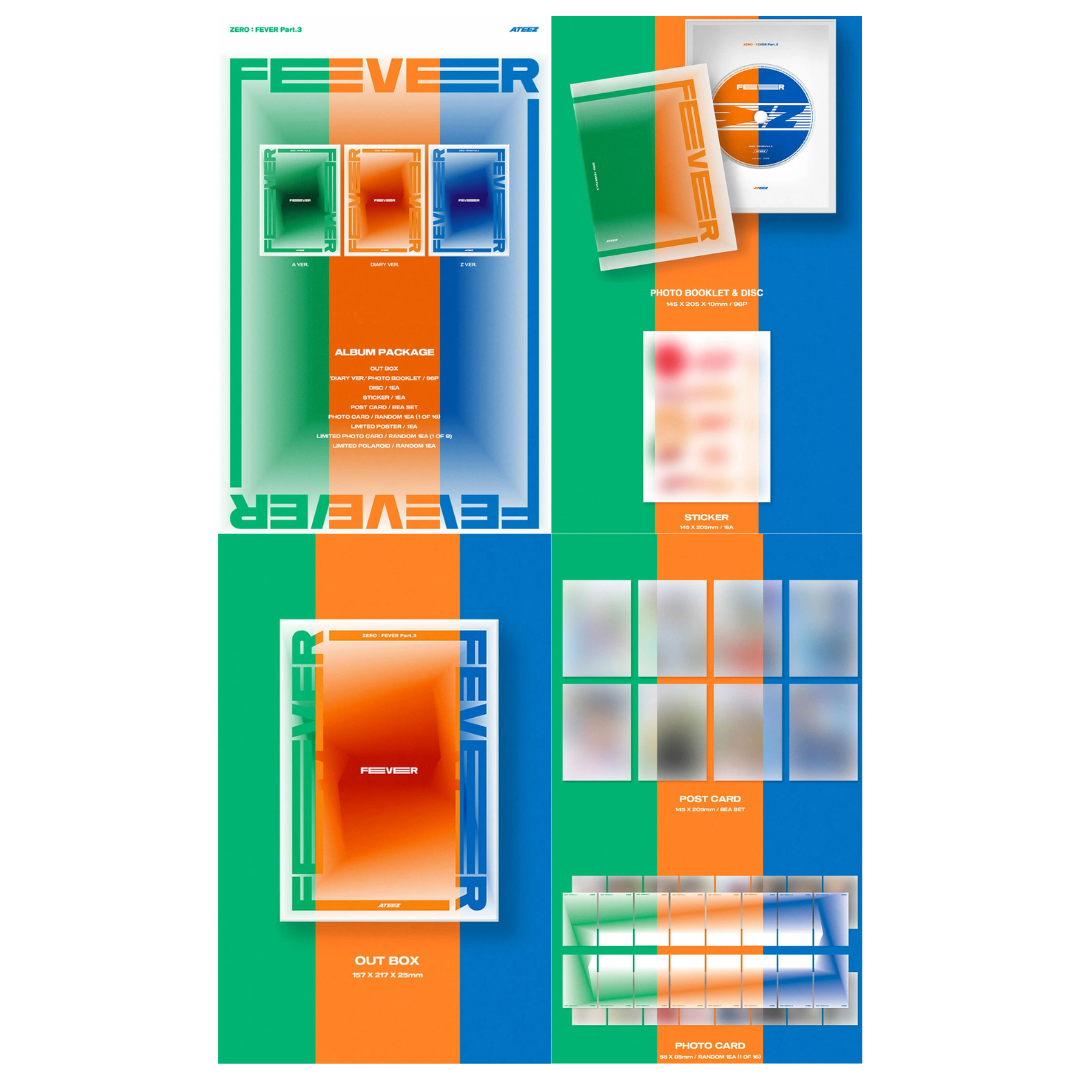 ATEEZ 7th Mini Album 'ZERO: FEVER Part.3' PB Version (Random Ver.)
