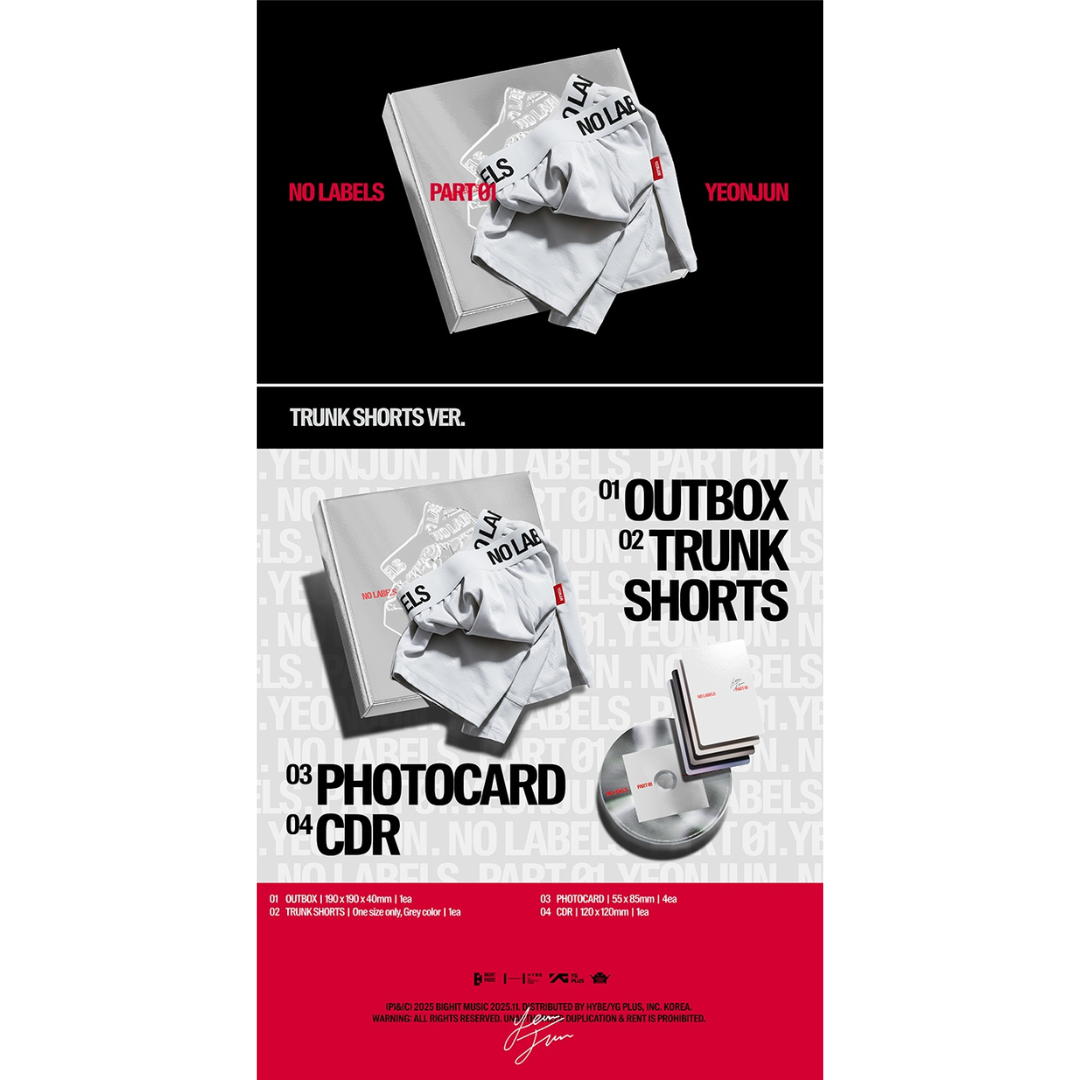 TXT Yeonjun 1st Mini Album NO LABELS: PART 01 - Trunk Shorts Ver