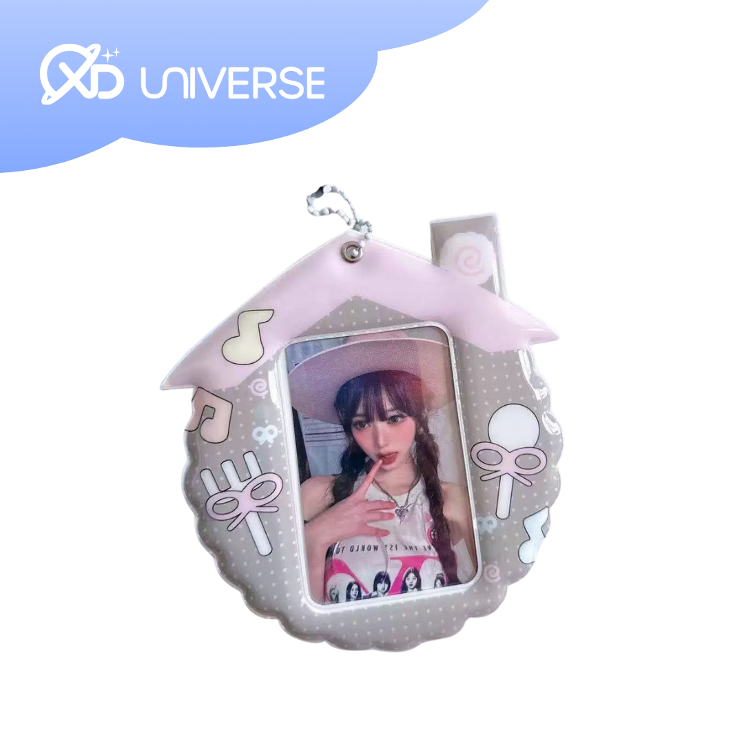 PINK GREY HOUSE PHOTOCARD HOLDER