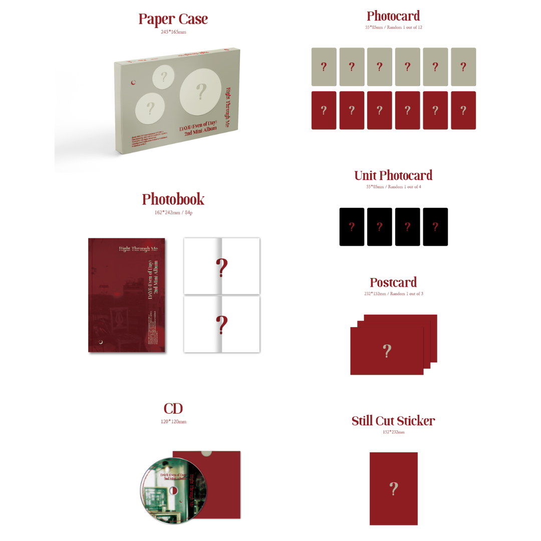 DAY6 Even of Day 2nd Mini Album Right Through Me