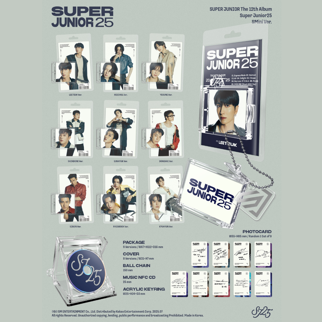 SUPER JUNIOR 12th Album 'SUPER JUNIOR25' SMini Ver (SMART ALBUM)