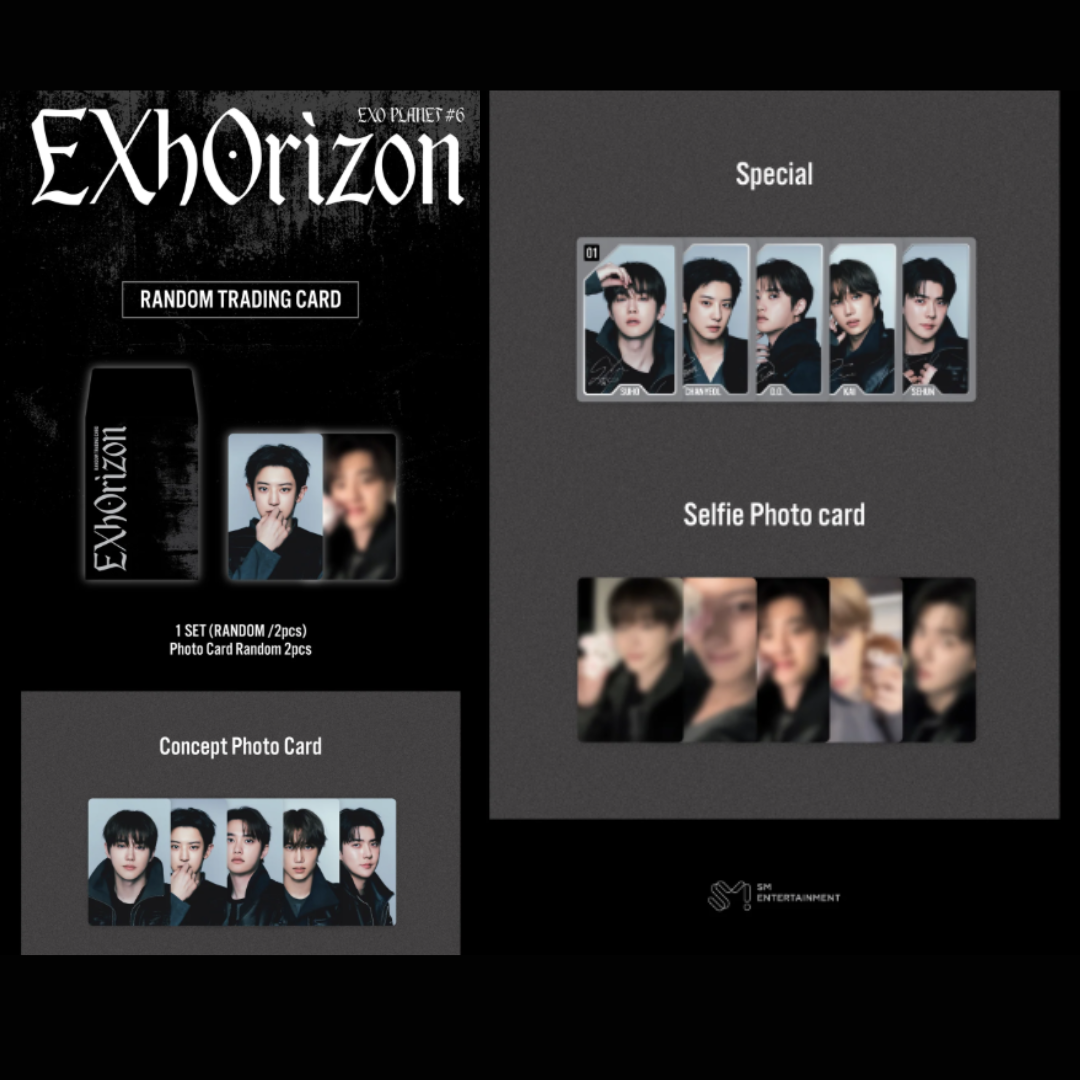 EXO PLANET #6 - EXhOrizon OFFICIAL MERCHANDISE - RANDOM TRADING CARD