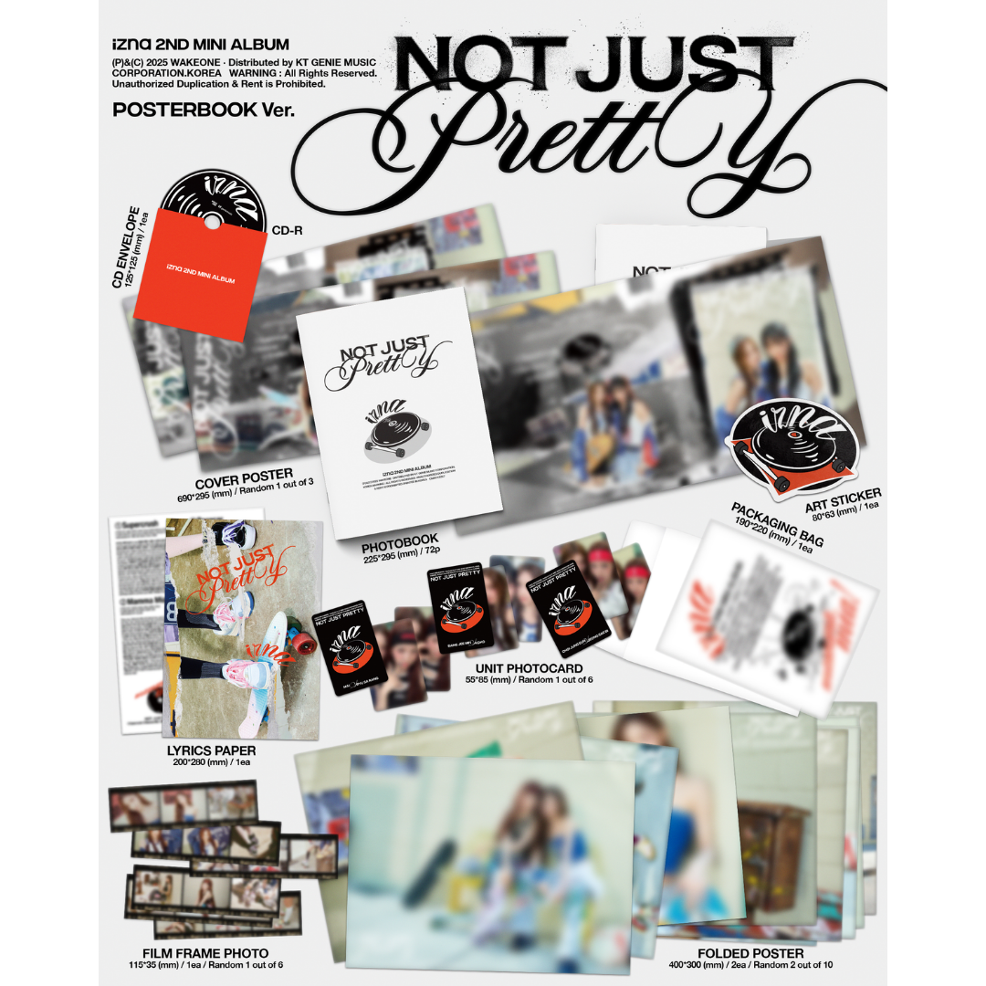 IZNA - 2ND MINI ALBUM - [Not Just Pretty] -[POSTERBOOK Ver.) (Supercrush Ver.)