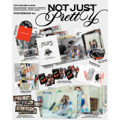 IZNA - 2ND MINI ALBUM - [Not Just Pretty] -[POSTERBOOK Ver.) (Supercrush Ver.)
