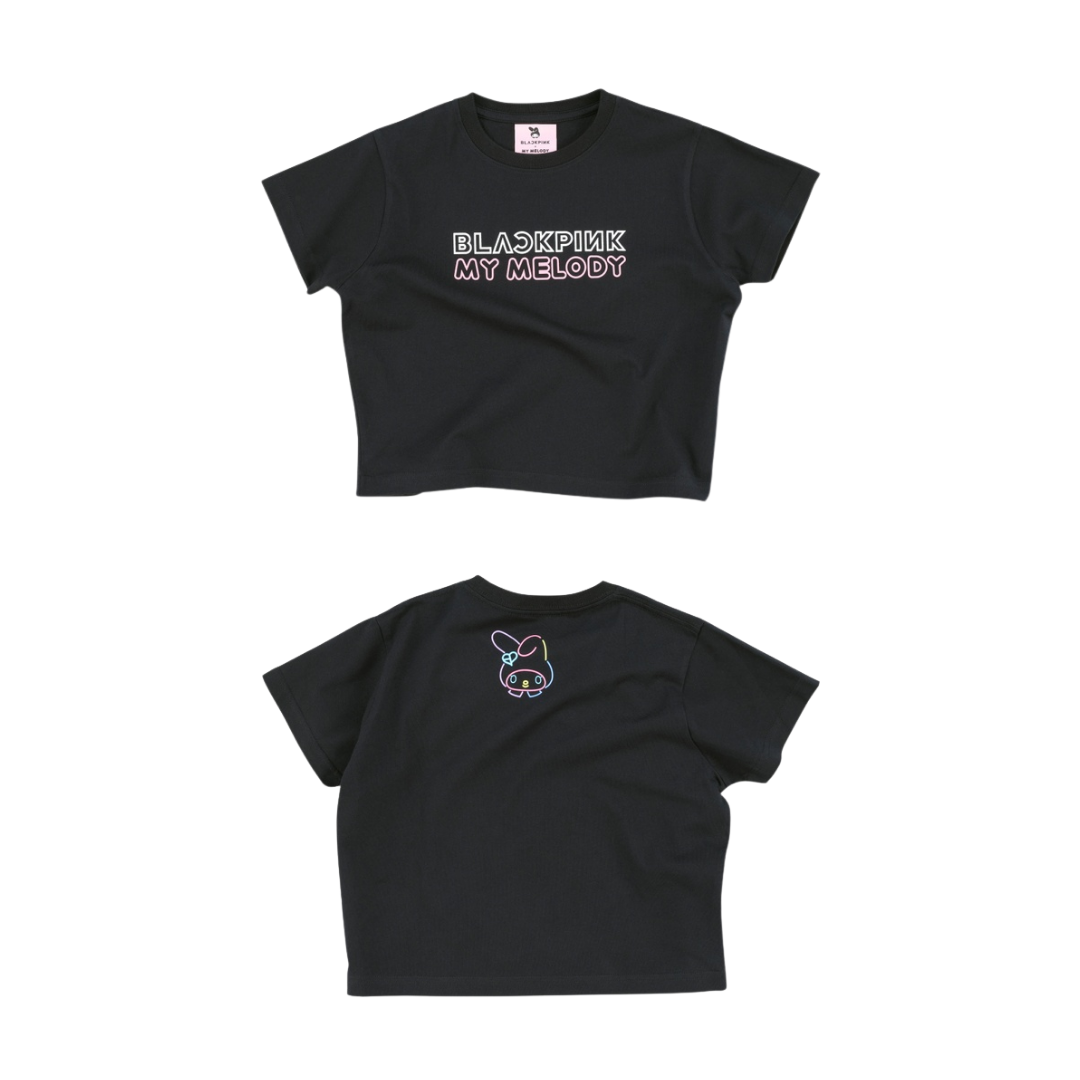 [BLACKPINK × My Melody]【My Melody】Cropped T-Shirt (ONE SIZE)