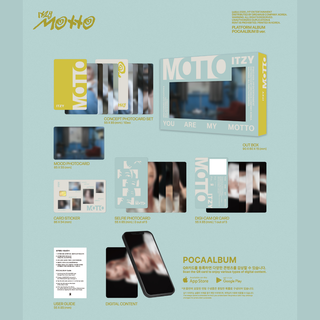 ITZY 12th Mini Album 'Motto' - POCAALBUM ver.