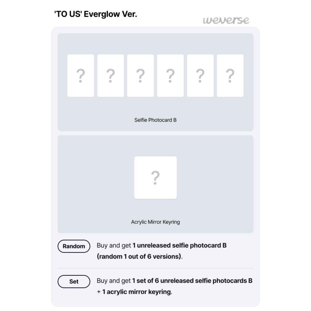 [PREORDER DEADLINE 30/10] TWS 2nd Single Album ‘TO US’ - EVERGLOW ver.