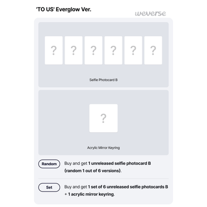 [PREORDER DEADLINE 30/10] TWS 2nd Single Album ‘TO US’ - EVERGLOW ver.