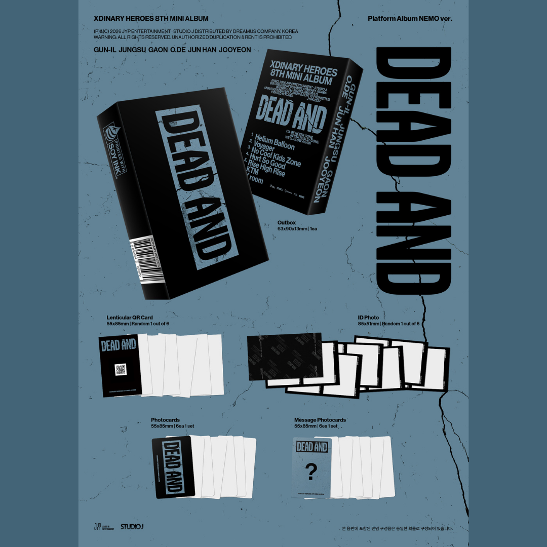 Xdinary Heroes 8th Mini Album <DEAD AND> - Platform Album NEMO ver.