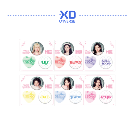 [PREORDER DEADLINE 11/12] NMIXX JAPAN DEBUT SHOWCASE “N=MIX X” Official MD - BADGE SET (3PIECES)