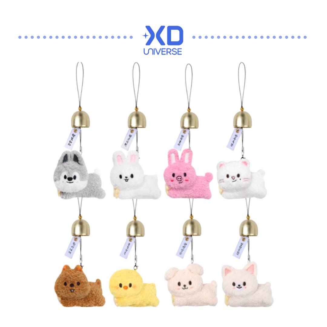 [PREORDER DEADLINE 3/8] Stray Kids World Tour <RUN IT SEOUL> Official Merch - SKZOO PLUSH DOOR BELL KEYRING