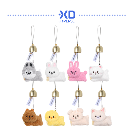 [PREORDER DEADLINE 3/8] Stray Kids World Tour <RUN IT SEOUL> Official Merch - SKZOO PLUSH DOOR BELL KEYRING
