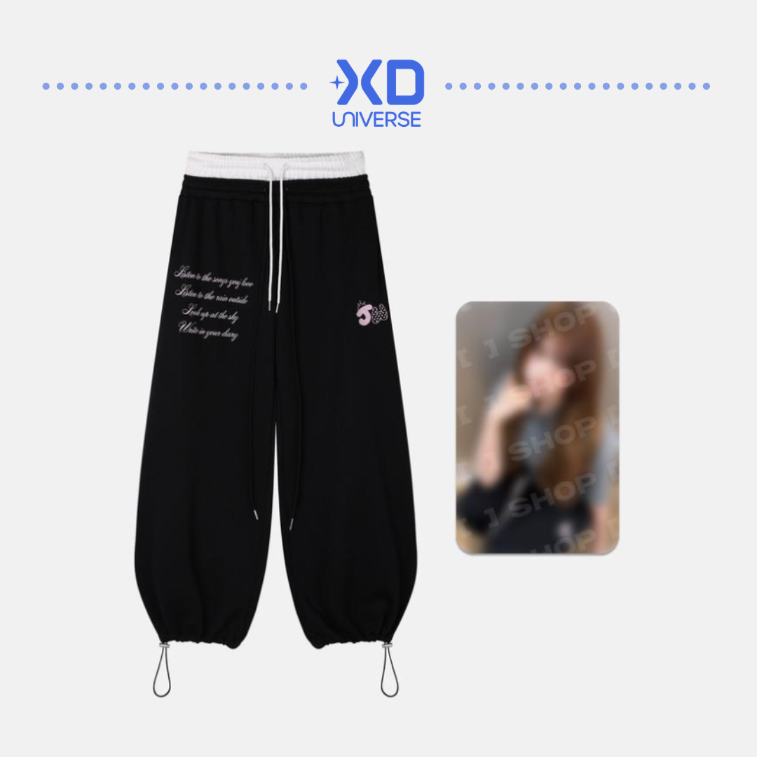 [PREORDER DEADLINE 10/7] ARTIST LABEL : NMIXX EDITION OFFICIAL MERCH - JIWOO TRAINING PANTS