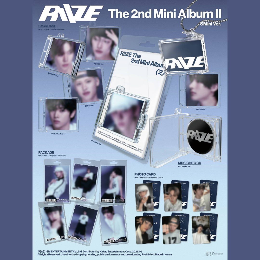RIIZE The 2nd Mini Album [II] - SMini Ver. (SMART ALBUM)