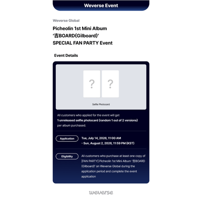 [PREORDER DEADLINE 31/7] SEVENTEEN Picheolin 1st Mini Album ‘吉BOARD(Gilboard)’ - USB Ver.
