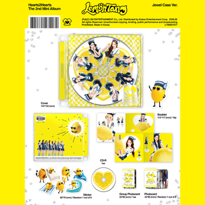 Hearts2Hearts The 2nd Mini Album [Lemon Tang] - Jewel Case Ver.