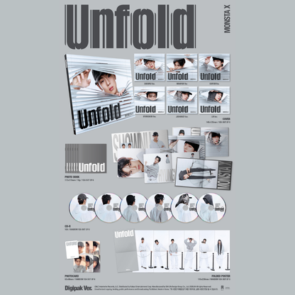 MONSTA X NEW ENGLISH ALBUM 'Unfold' - DIGIPACK Ver. (Limited Edition)