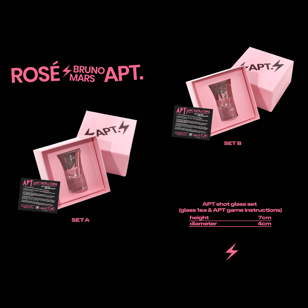 [PREORDER] ROSÉ ‘rosie’ OFFICIAL MERCH - APT. SHOT GLASS SET