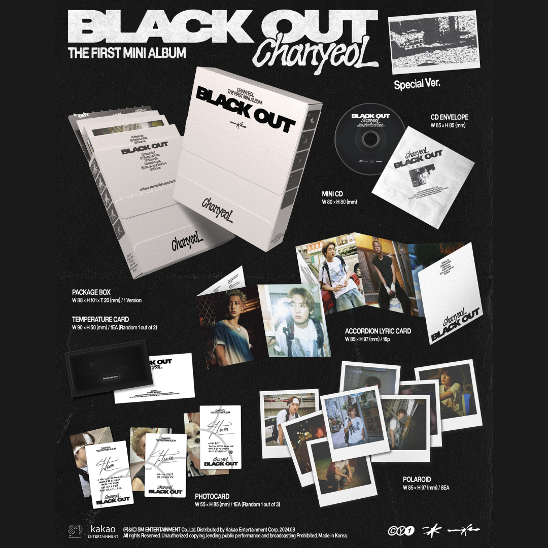 EXO CHANYEOL BLACK OUT - SPECIAL VER