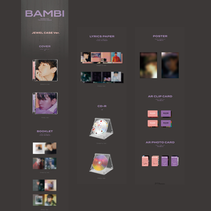 EXO BAEKHYUN - BAMBI - JEWEL CASE