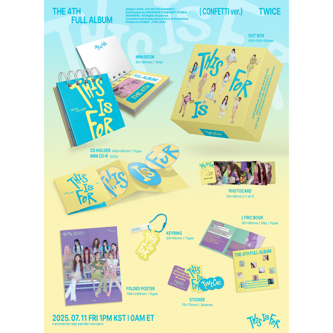 TWICE - 4TH FULL ALBUMS - [THIS IS FOR] (CONFETTI Ver.)