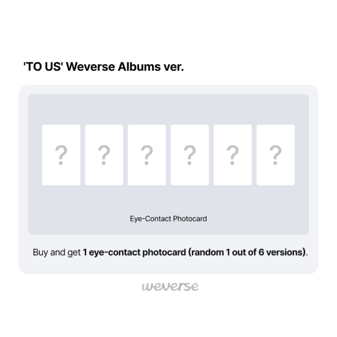 [PREORDER DEADLINE 30/10] TWS 2nd Single Album ‘TO US’ - WEVERSE ALBUM ver.