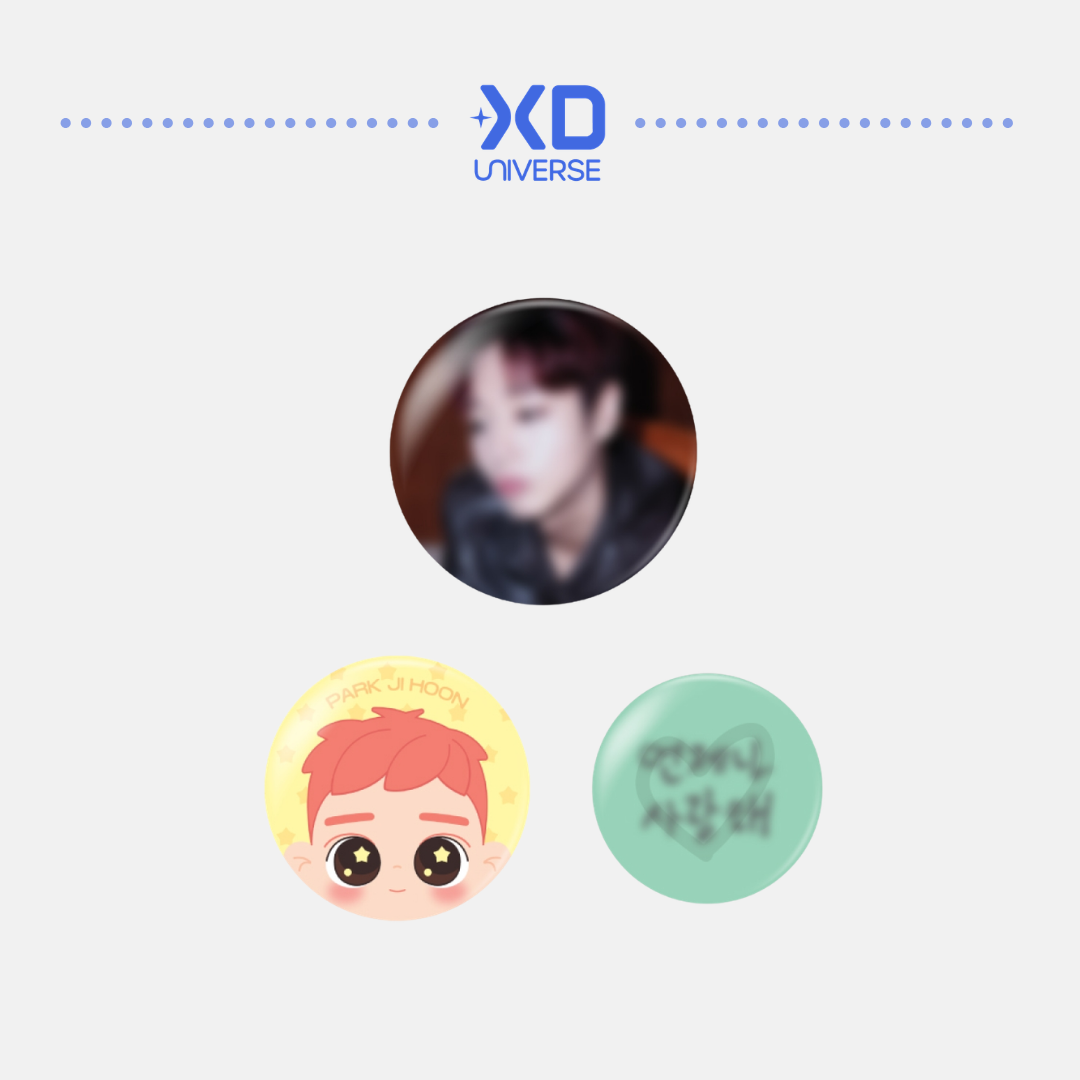 [PREORDER] PARK JI HOON ASIA FANCON [RE:FLECT] ENCORE IN SEOUL OFFICIAL MD - PIN BUTTON SET