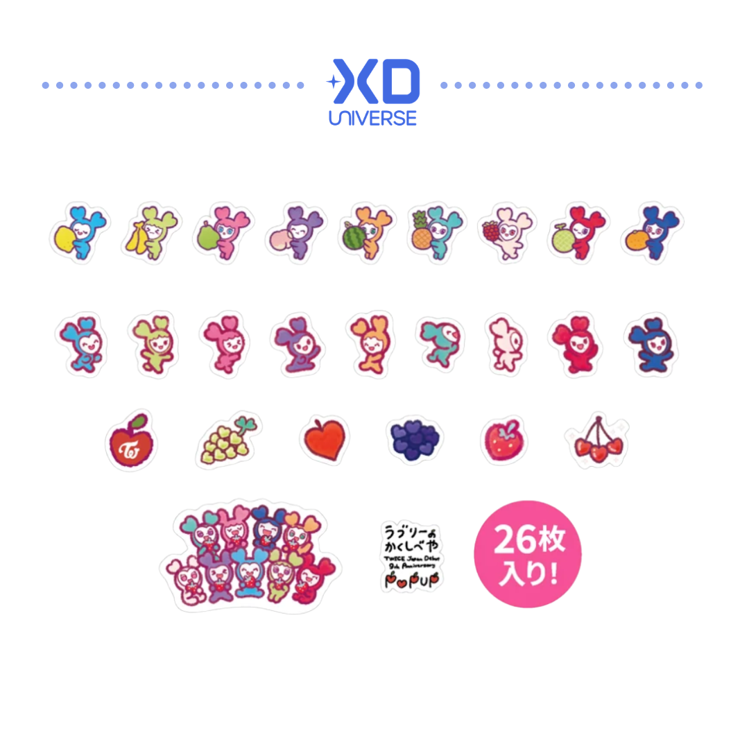 [PREORDER DEADLINE 17/7] TWICE JAPAN DEBUT 9th Anniversary POPUP STORE OFFICIAL GOODS - FLAKE STICKER SET