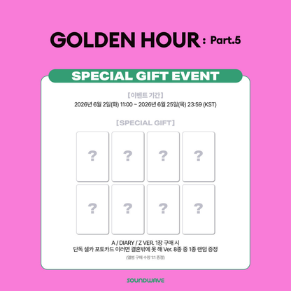 [PREORDER DEADLINE 23/6] ATEEZ GOLDEN HOUR : Part.5 ALBUM - STANDARD