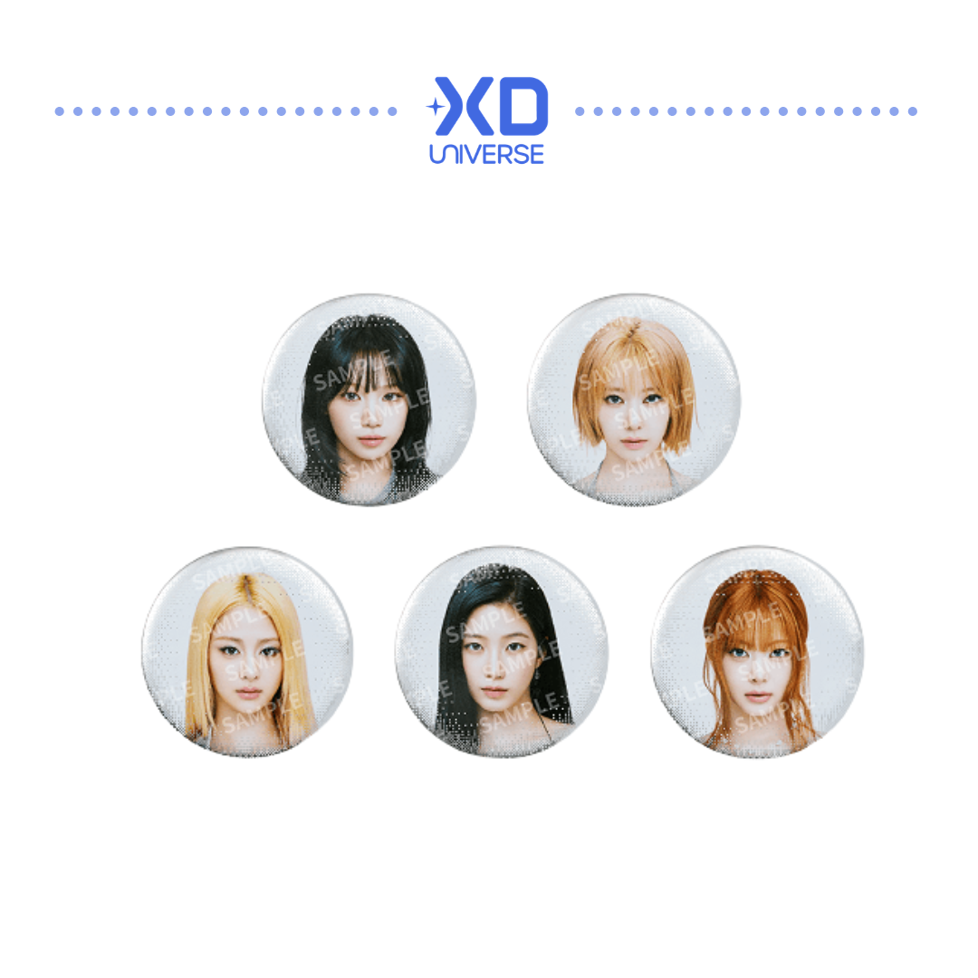 [PREORDER] LE SSERAFIM TOUR ‘PUREFLOW’ Official Merch - Lucky Draw (Photo Can Badge)