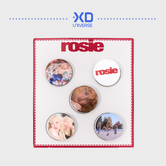 [PREORDER] ROSÉ ‘rosie’ OFFICIAL MERCH - PIN BUTTON SET
