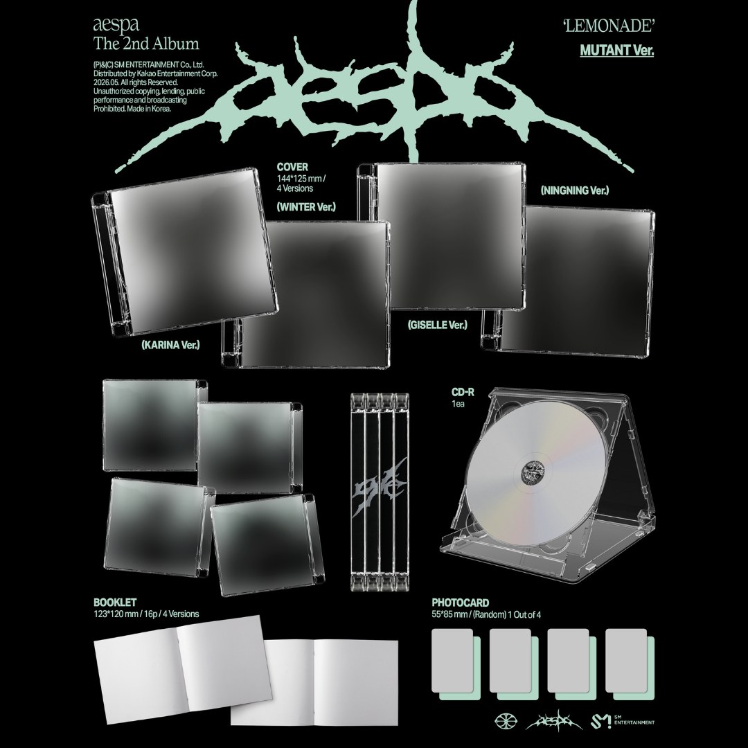 [PREORDER DEADLINE 26/5] AESPA THE 2ND ALBUM [LEMONADE] - MUTANT Ver.