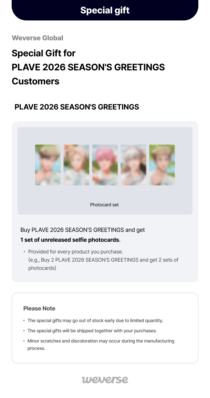 [PREORDER] PLAVE 2026 Season's Greetings [ Heart Tracker ]