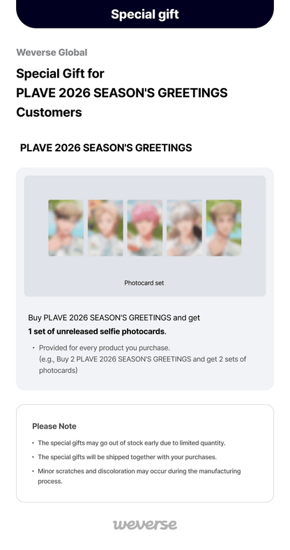 [PREORDER] PLAVE 2026 Season's Greetings [ Heart Tracker ]