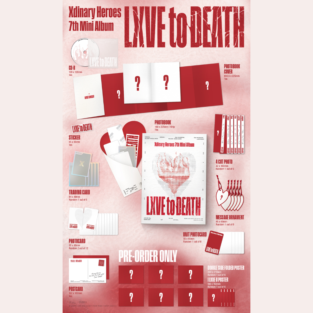XDINARY HEROES - 7TH MINI ALBUMS [LXVE to DEATH] (Random Ver.)
