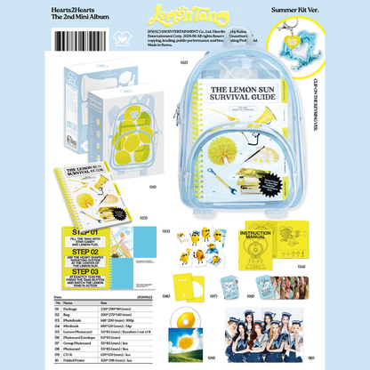 Hearts2Hearts The 2nd Mini Album [Lemon Tang] - Summer Kit Ver. (Limited Ver)